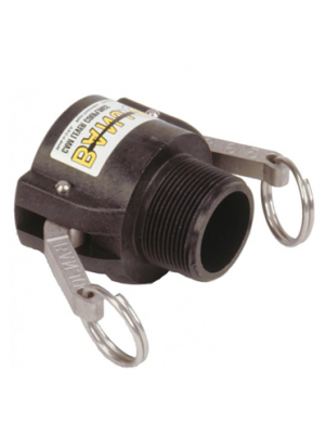 Female CAM Coupler with Male Thread