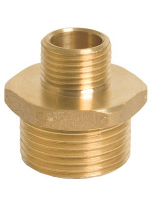 Brass Hexagon Reducing Nipple