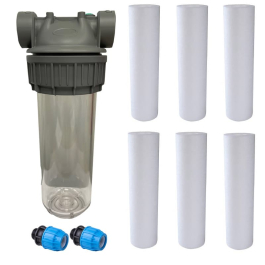 Water Filter Cartridge & Housing Bundles - For Borehole & Well Water ...