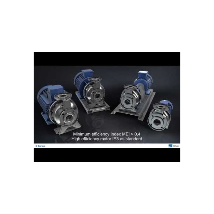 Pompe Centrifuge EBARA ACDU70/17T3C En Acier Inoxydable - 0.75 HP, Triphasée, TEFC - Neuf