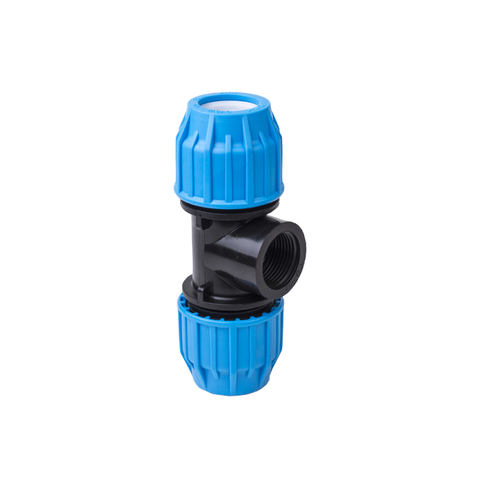 Threaded Female Tee Compression Fitting Threaded Female Tee Compression Fitting