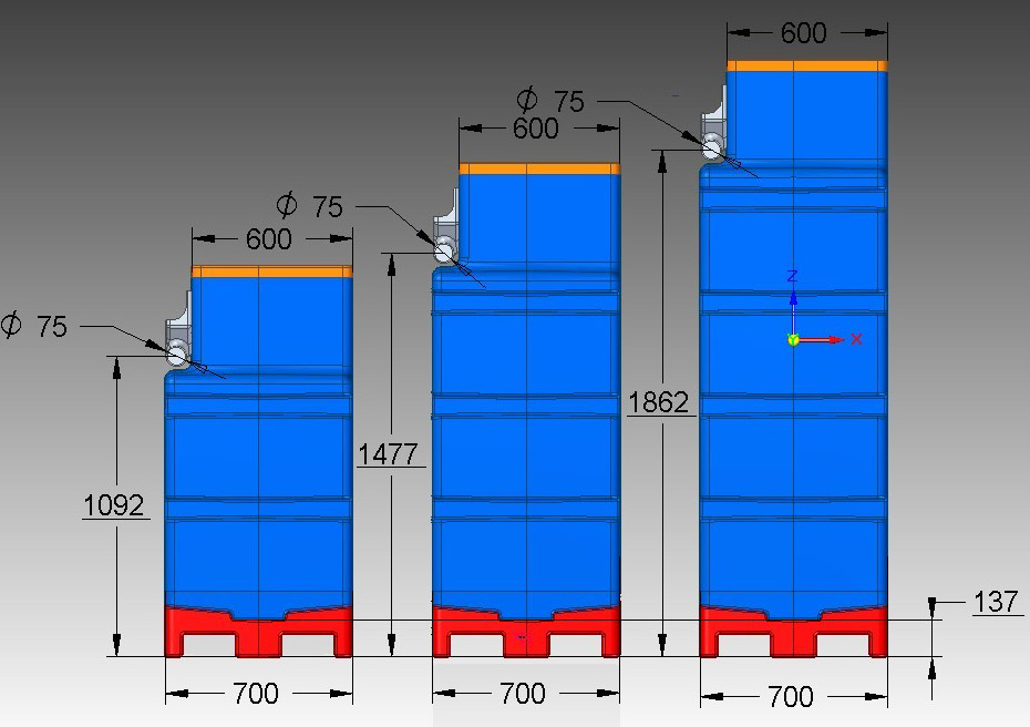 FRONT VIEW BREAK TANK