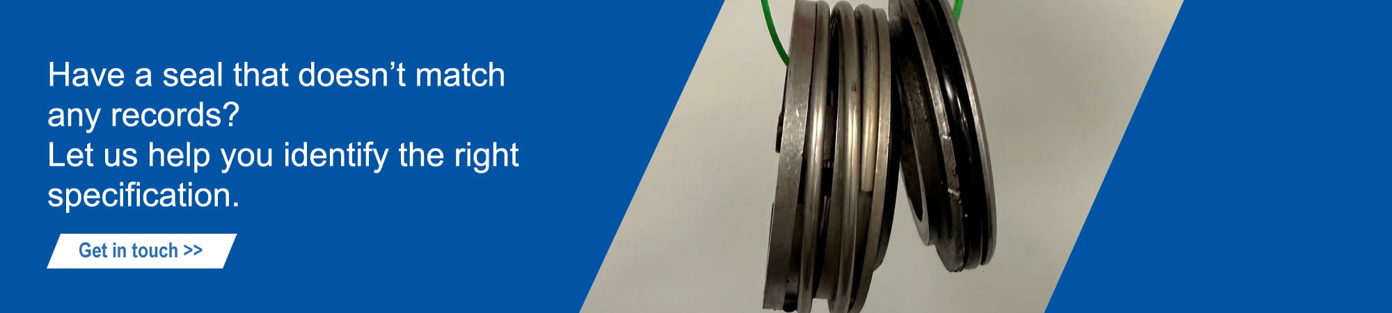 Get in touch banner for motor rewinders seeking professional mechanical seal specification support