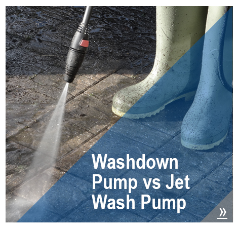 What is the difference between a washdown pump and a jet wash pump?