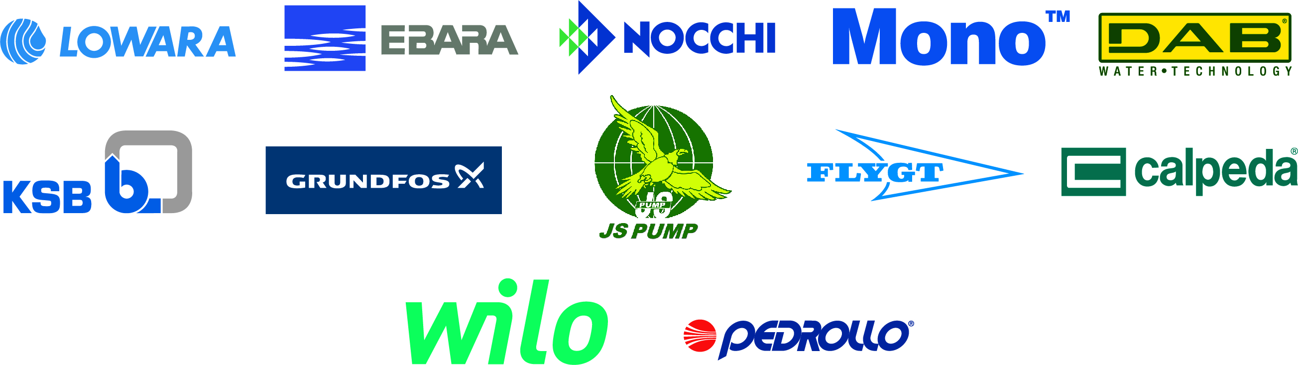 Pump Brands we Repair